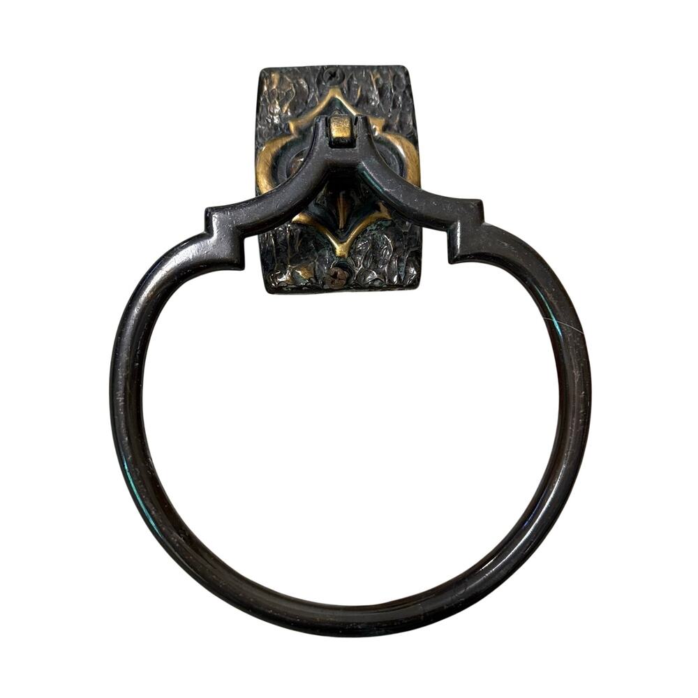 Vintage Amerock 6” Towel Ring Holder Bathroom Decor Brass